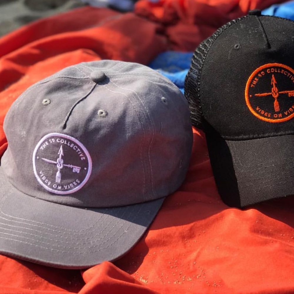 NEW grey unstructured SnapBack surf dad hat - Picture 5 of 8